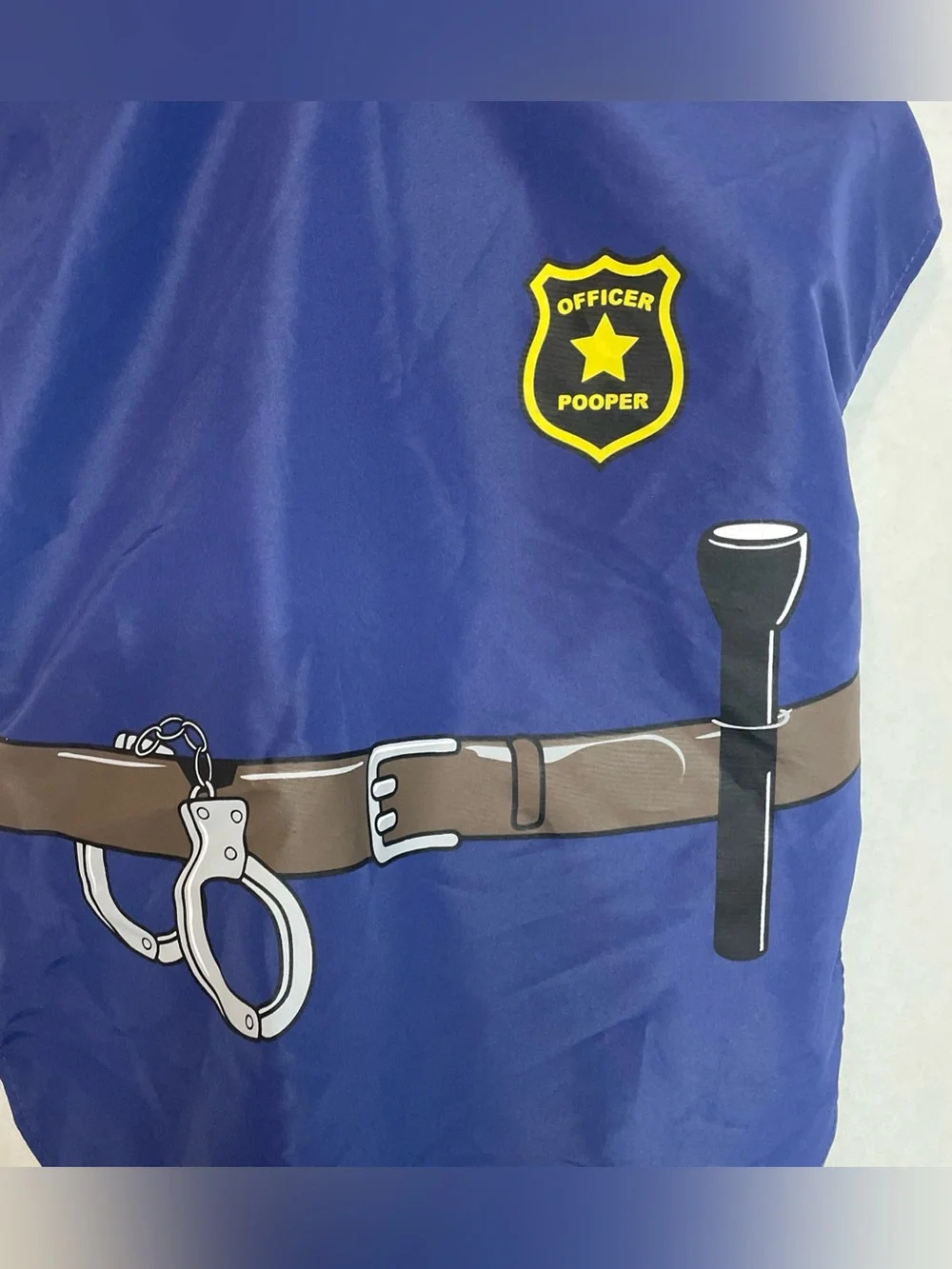 Party Dog Patrol Cop Police Officer Pooper K9 Halloween Costume Pet XL/XXL
